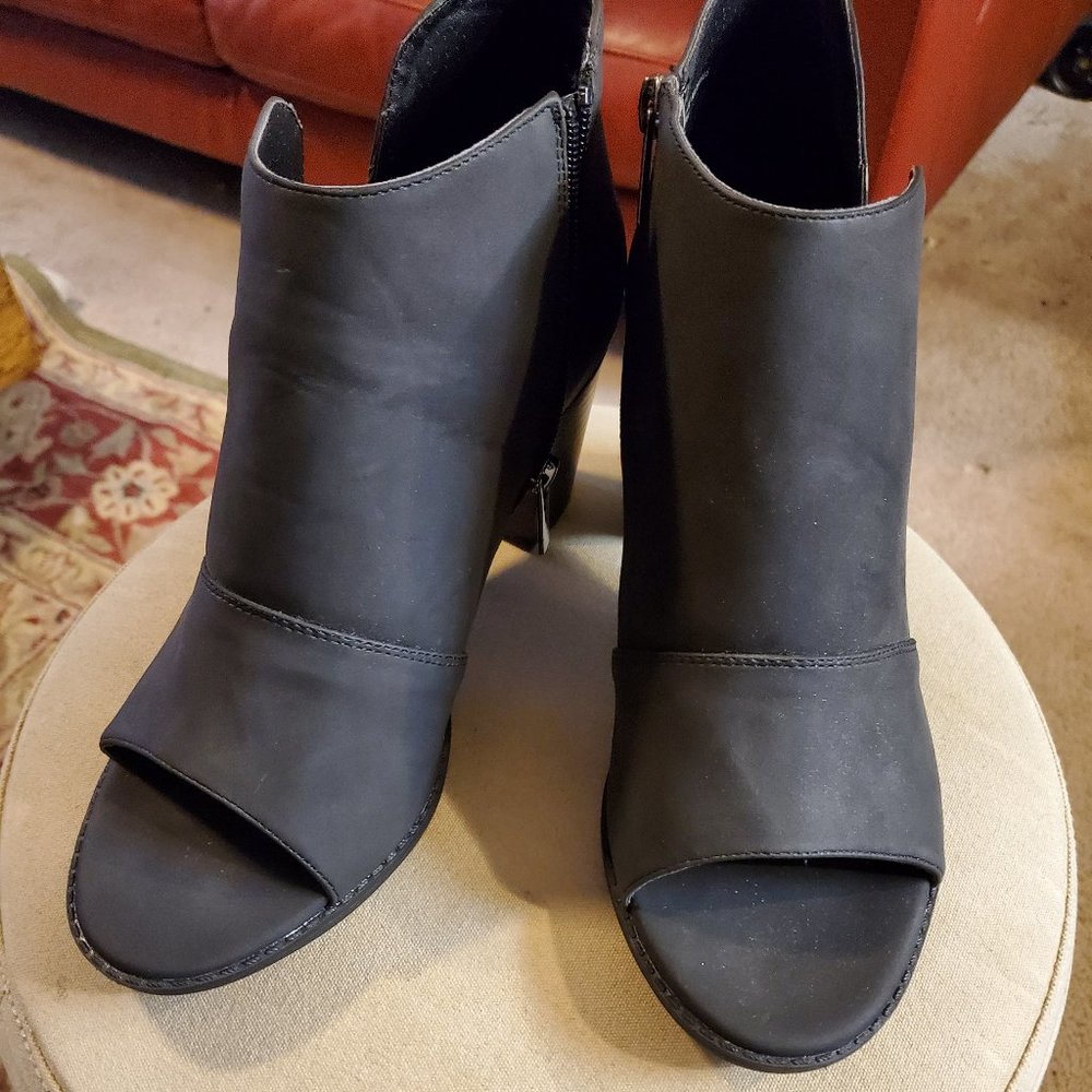 Ashley Stewart Open Toe  Shootie (Shoe boot)